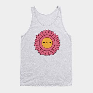 Cute Kawaii Pink Gerbera Daisy Tank Top